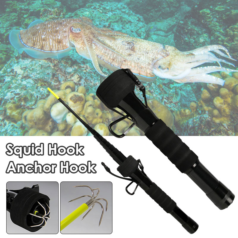 Fishing Rod Telescopic - 4/3M Teleskopik Cumi-cumi Gaff Jangkar Kait