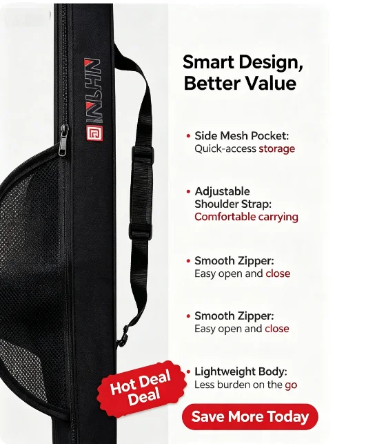 Tas Pancing Portabel Baru deng - Fishing Rod Case ulasan dan harga