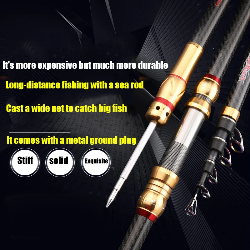 Joran Pancing Teleskopik untuk - Fishing Rod Surf ulasan dan harga