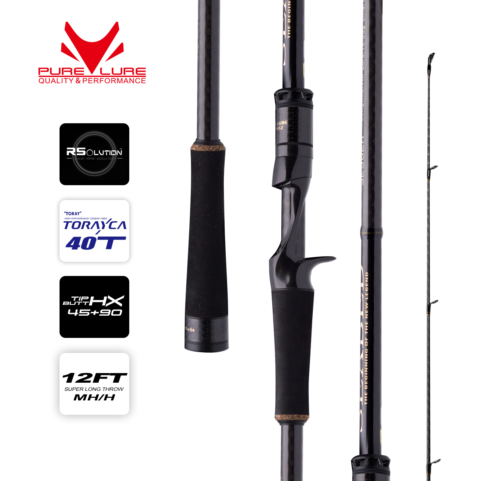 PURELURE SEABED 12FT 3.0m 3.3m - Fishing Rod Surf ulasan dan harga